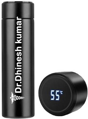SY Gifts Dr Dhinesh kumar Name Temperature Water Bottle Flask 500 ml Bottle