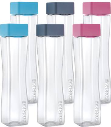 Veratico square water bottles for Fridge bottle set combo 800 ml Bottle