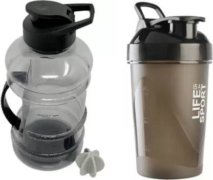 CODIVER GYM Gallon bottle 1500Ml and Shaker bottle 500Ml (Combo) 1500 ml Shaker