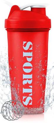 Zelenor Sports Sipper Gym Bottle with Stainless Steel Mixer Ball for Protein Shake 650 ml Bottle