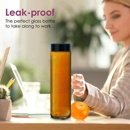 Uinque Buyer Water Bottles Black Plastic Lids-For Fridge,Juicing,Smoothies 750ml(Pack of 1) 750 ml Bottle