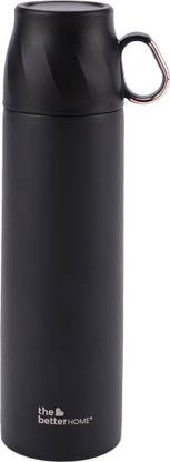 The Better Home 500 ml Steel Bottle With Drinking Glass