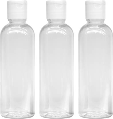 MADHYA 200ml Empty Clear Plastic Bottles Refillable 200 ml Plastic Bottle
