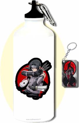 craft maniacs ITACHI BOW & ARROW SIPPER BOTTLE & KEYCHAIN 600 ml Bottle