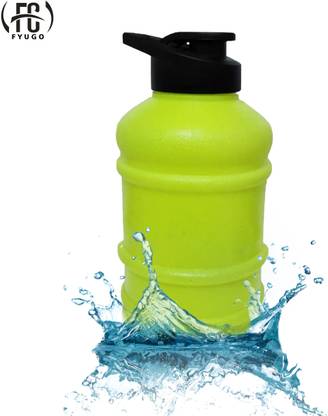 FYUGO 1.5L neon green gallon Water Bottle-Leak Proof for GYM|BPA Free|Ecofriendly 1500 ml Bottle