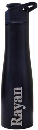 Incrizma Engraved [Name of Rayan] Stainless Steel, Single Walled 750 ml Bottle