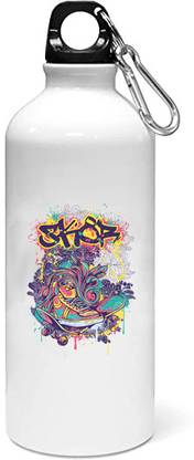 REVAMAN Colourful shoe - bottle of illustration designs 600 ml Bottle