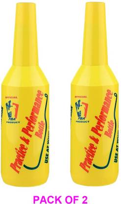 Agromech Bartender Practice & Performance Bottle Yellow Colour 2pcs 700 ml Plastic Bottle