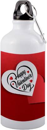 COLOR YARD COLOR_YARD_best happy valentines day gift with-red-pattern-background on white 600 ml Sipper