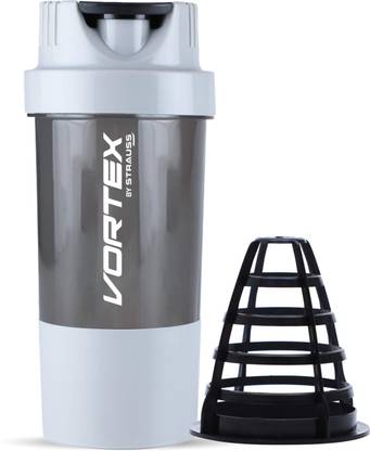 Strauss Vortex Protein Shaker Bottle| Gym Bottle| LeakProof Sports Water Bottle 500 ml Shaker