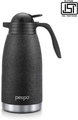 pexpo Stainless Steel Vacuum Insulated Cosmo Carafe, Hot and Cold Tea/Coffee 2000 ml Flask