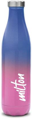 MILTON PRUDENT-1100 Hot & Cold Water Bottle 1023 ml Bottle (Pack of 1, Pink, Blue, Steel 1023 ml Bottle
