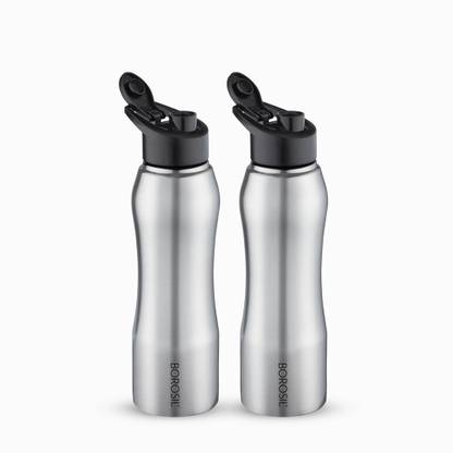 BOROSIL Grip N Sip Single Wall Bottle 750 ml Steel Bottle