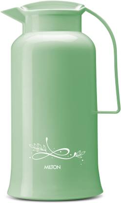 MILTON Crystal 1500 Vacuum Insulated Inner Glass Hot or Cold Flask, 1500 ml, Green 1500 ml Flask