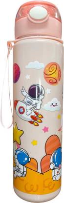 FADIUMS School Kids Water bottle Of Space Theme Orange Colour 1000 ml Sipper