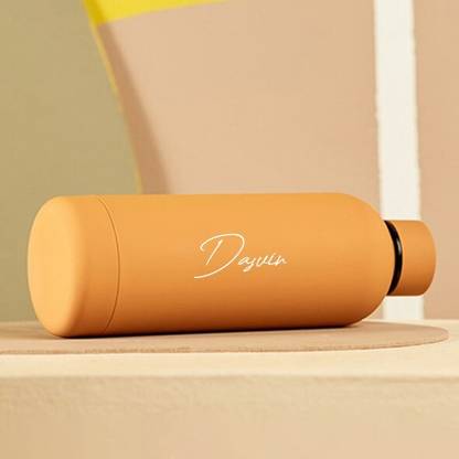 SY Gifts Dasvin Name Orange Water Bottle Flask 750 ml Flask