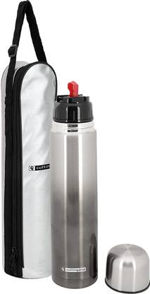 Cutting EDGE Stainless Steel Bullet Design Vacuum Flask Flip Lid Insulated Thermos with bag 500 ml Flask