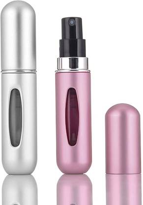 TRINGDOWN 2 Pcs Portable Perfume Refillable Bottle,Mini Perfume Atomizer 5 ml Plastic Spray Bottle