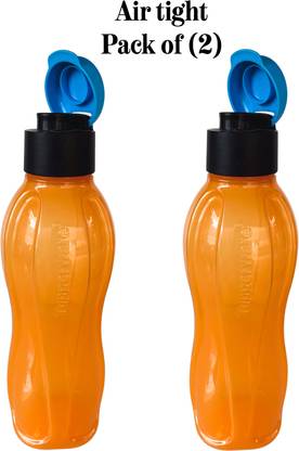 TUPPERWARE eco round flip top water bottles each 750 ml air tight pack of (2) 750 ml Bottle