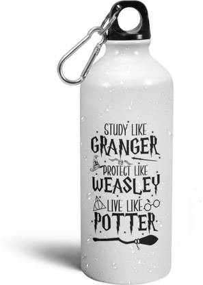 Morons Study Like Granger, Protect Like Weasly, Live Like Potter Quote 600 ml Aluminium Bottle