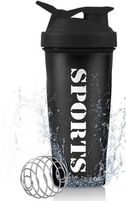 Dassio Sports Gym Shaker with Stainless Steel Mixer Ball for Protein Shakes 650 ml Shaker