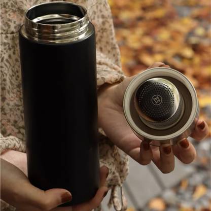 Merish 500ml Tea Thermos Bottle Stainless Steel Insulated Tea Infuser Tumbler 500 ml Bottle