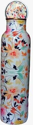 Radika Creation Shopee Leak Proof Printed Health Benefits Copper Water Bottle (Multicolour) 1000 ml Bottle