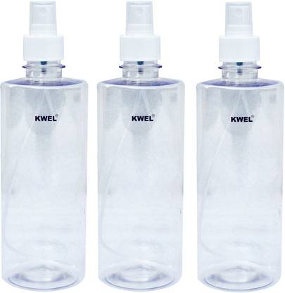 KWEL 50ml Refillable Empty Clear Plastic Mini Bottle With Flip Caps(Pack of 12) 50 ml Spray Bottle