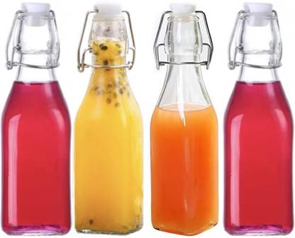 KRIVETY Swing Top Glass Beer Bottles For Home Brewing-Beer, Soda, Kombucha Flip Top Cap 250 ml Bottle