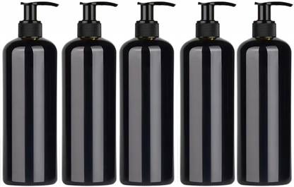 HARRODS Black Empty Shampoo Pump Bottles - 500ml 500 ml Bottle