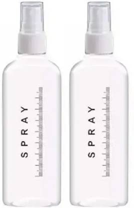 EverGlam Transparent Spray Bottle 100ML Each Pack of 2PC 100 ml Spray Bottle