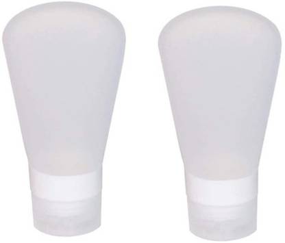 Rarehaunt Squeeze Bottles Plastic Matte Flip Cap Body Hand Lotion Shampoo 2 Pcs 100 ml Bottle