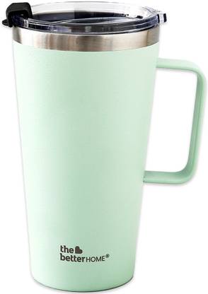 The Better Home Insulated Coffee Mug with Lid & Handle (450ml) |Easy to Carry Coffee Travel Mug 450 ml Flask