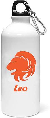 Rushaan Leo (BG orange) - Printed Sipper Bottles For Astrology Lovers 600 ml Flask