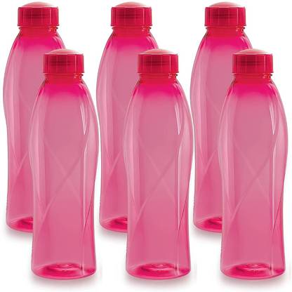 radhey collection Plastic Pet Bottle, 1 Litre, Set of 6 1000 ml Bottle