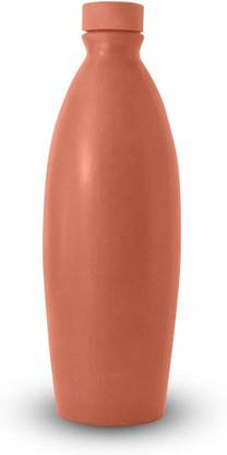 Onlinch Handmade Terracotta Water Bottle Pack of 1 1000 ml Bottle