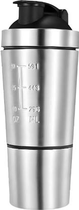MozFit Stainless Steel Shaker Bottle for Gym with Blender Ball Leak Proof Tech BPA Free 750 ml Shaker