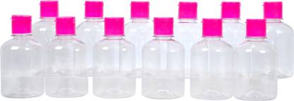 Water Care BELL Shape Bottle with Flip Top Cap|Multipurpose Empty PET Bottles|Pack of 12 250 ml Bottle