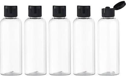 RKAMBALA R KEmpty Pump Bottles Refillable Travel Size Cosmeticl etc.- 100ml (SET OF 5 100 ml Bottle