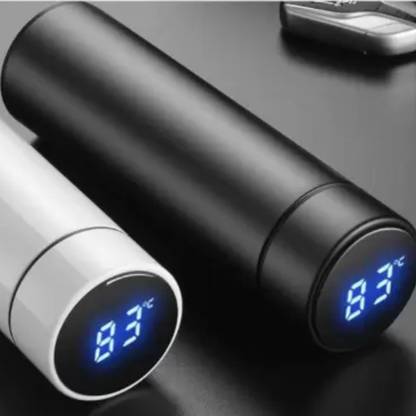 Ozark Stainless Steel Smart Thermos Bottle with Temperature Display, 500 ml Flask