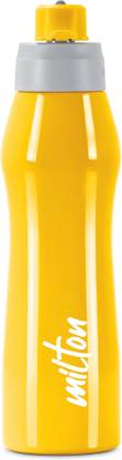 MILTON Active 1000 Stainless Steel Water Bottle, Yellow 885 ml Bottle