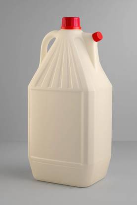 Cwd 6Ltr White HDPE Empty Battery Bottle / Airtight Screw Cap. 6000 ml Bottle