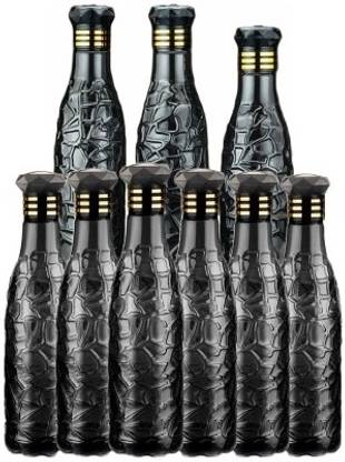ELEGIOUS ZIG-ZAG Pattern Water Bottles For Fridge Home Office Gym School 1000 ml Bottle 1000 ml Bottle
