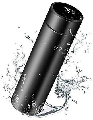 CASPIAN /// Smart LED Temperature Display Water Bottle, Insulated Hot and Cold Water Bottle, 500 ml Bottle
