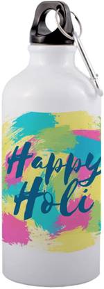 SANNO WORLD NEW-best happy holi with rangoli print 600 ml Bottle