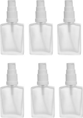 Devinez Frost Rectangle Glass Bottle, 30ml (Pack of 6) 30 ml Bottle