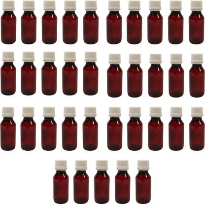 PATCO 60ml Empty Amber PET Syrup Bottles Amber - White Seal Caps 60 ml Bottle