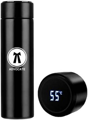 K K CROSI Your Name Personalized Temperature Display Bottle Stainless Steel Thermos 500 ml Sipper