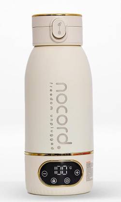 NOCORD FREEDOM UNPLUGGED Wireless Heating Bottle,18000mAh Battery,Precise Temperature Control(35°C-100°C) 500 ml Bottle