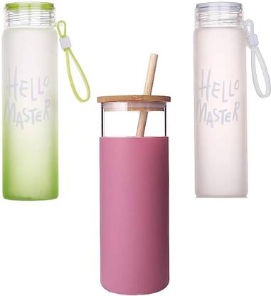 Welour Glass p hello mstr G w Set of 3 500 ml Bottle